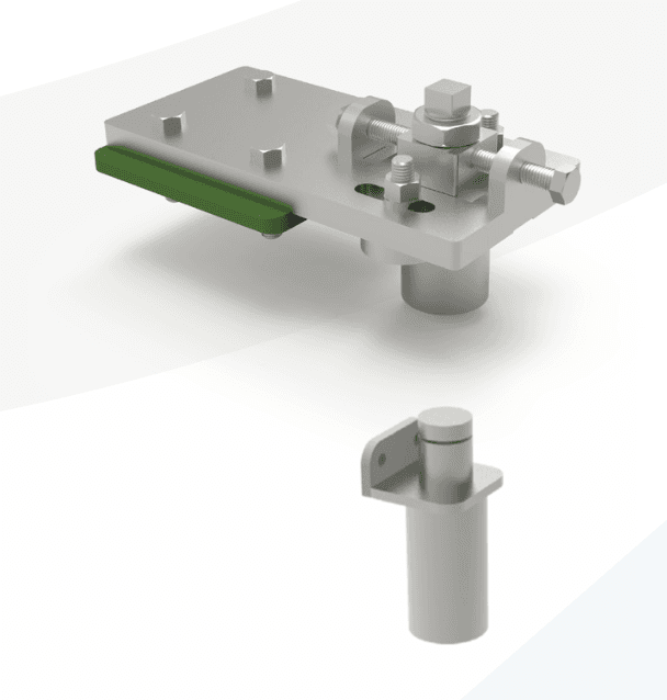 H. TOP AND BOTTOM HINGES